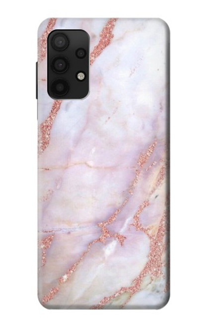 W3482 Soft Pink Marble Graphic Print Hard Case and Leather Flip Case For Samsung Galaxy A32 4G