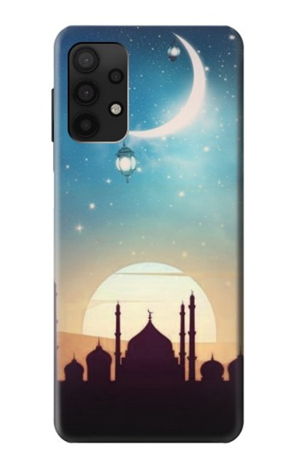 W3502 Islamic Sunset Hard Case and Leather Flip Case For Samsung Galaxy A32 4G