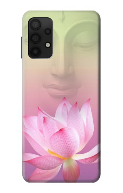 W3511 Lotus flower Buddhism Hard Case and Leather Flip Case For Samsung Galaxy A32 4G