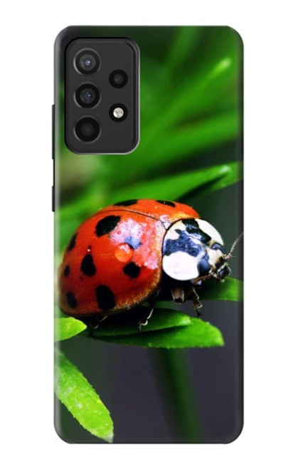 W0263 Ladybug Hard Case and Leather Flip Case For Samsung Galaxy A52, Galaxy A52 5G