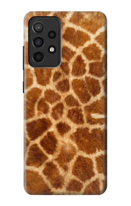 W0422 Giraffe Skin Hard Case and Leather Flip Case For Samsung Galaxy A52, Galaxy A52 5G