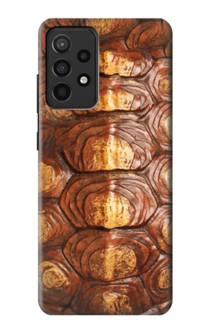 W0579 Turtle Carapace Hard Case and Leather Flip Case For Samsung Galaxy A52, Galaxy A52 5G