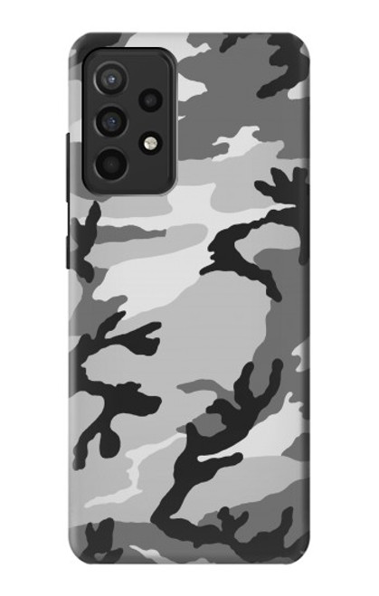 W1721 Snow Camouflage Graphic Printed Hard Case and Leather Flip Case For Samsung Galaxy A52, Galaxy A52 5G