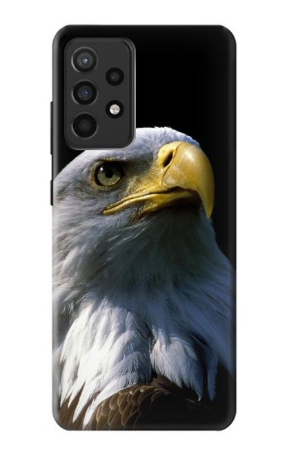 W2046 Bald Eagle Hard Case and Leather Flip Case For Samsung Galaxy A52, Galaxy A52 5G