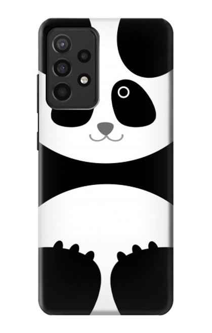 W2085 Panda Minimalist Hard Case and Leather Flip Case For Samsung Galaxy A52, Galaxy A52 5G