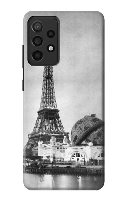 W2350 Old Paris Eiffel Tower Hard Case and Leather Flip Case For Samsung Galaxy A52, Galaxy A52 5G