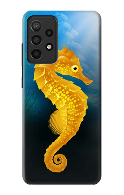 W2444 Seahorse Underwater World Hard Case and Leather Flip Case For Samsung Galaxy A52, Galaxy A52 5G