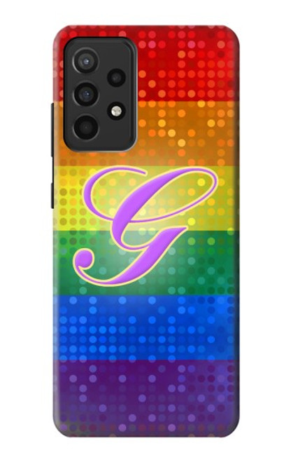 W2899 Rainbow LGBT Gay Pride Flag Hard Case and Leather Flip Case For Samsung Galaxy A52, Galaxy A52 5G