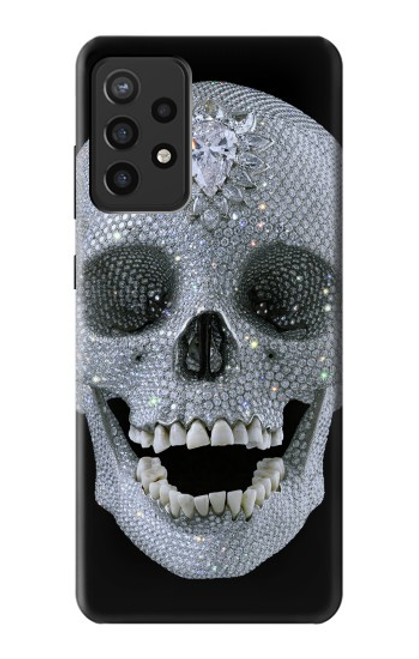 W1286 Diamond Skull Hard Case and Leather Flip Case For Samsung Galaxy A72, Galaxy A72 5G