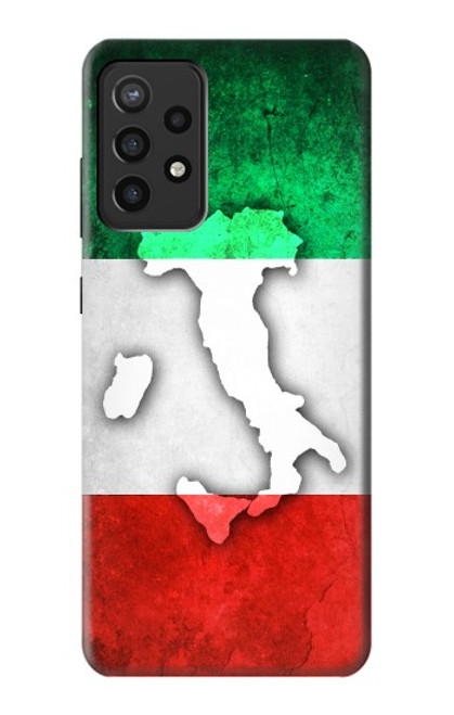 W2338 Italy Flag Hard Case and Leather Flip Case For Samsung Galaxy A72, Galaxy A72 5G