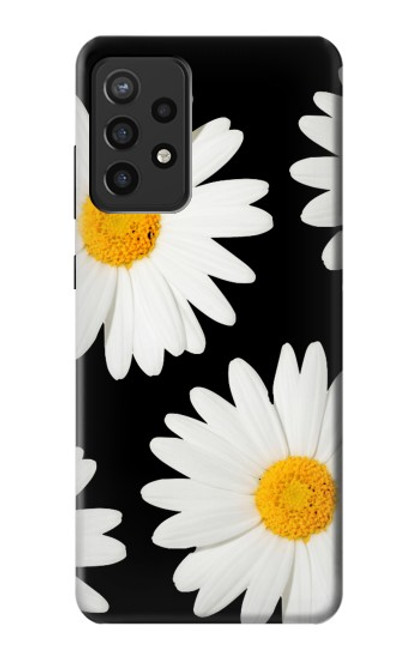 W2477 Daisy flower Hard Case and Leather Flip Case For Samsung Galaxy A72, Galaxy A72 5G