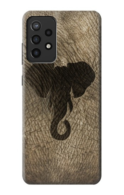 W2516 Elephant Skin Graphic Printed Hard Case and Leather Flip Case For Samsung Galaxy A72, Galaxy A72 5G