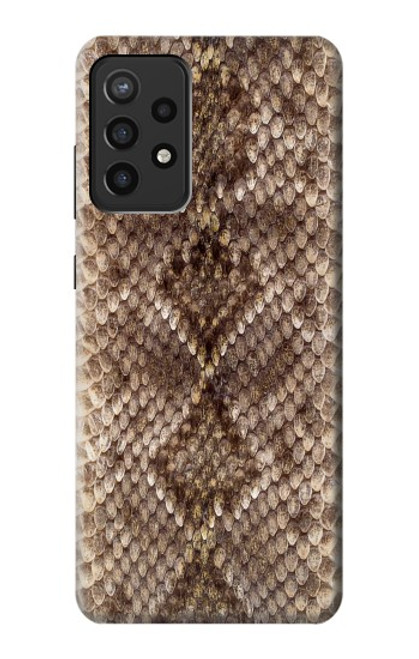 W2875 Rattle Snake Skin Graphic Printed Hard Case and Leather Flip Case For Samsung Galaxy A72, Galaxy A72 5G