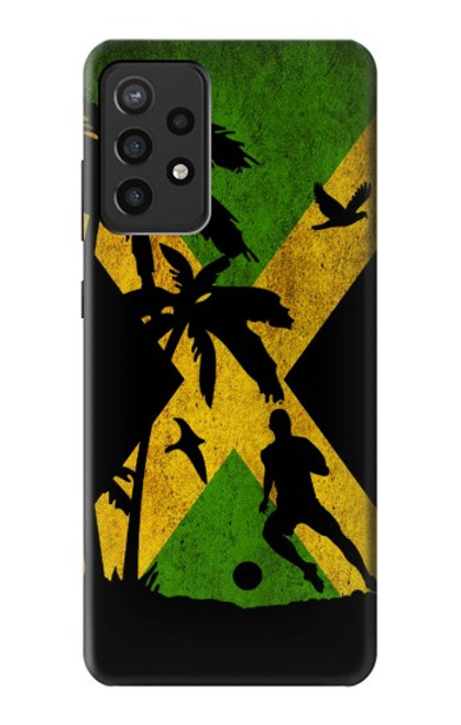 W2975 Jamaica Football Soccer Hard Case and Leather Flip Case For Samsung Galaxy A72, Galaxy A72 5G