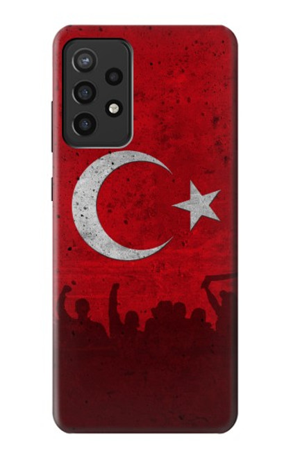W2991 Turkey Football Soccer Hard Case and Leather Flip Case For Samsung Galaxy A72, Galaxy A72 5G