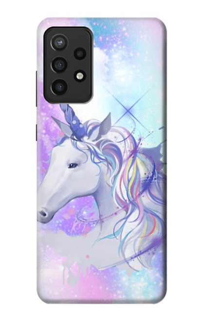 W3375 Unicorn Hard Case and Leather Flip Case For Samsung Galaxy A72, Galaxy A72 5G