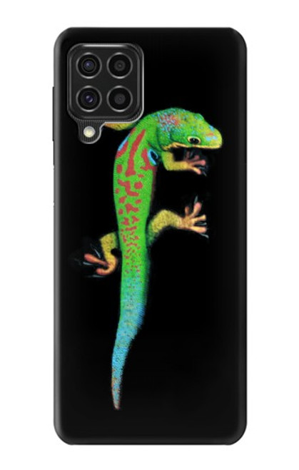 W0125 Green Madagascan Gecko Hard Case and Leather Flip Case For Samsung Galaxy F62