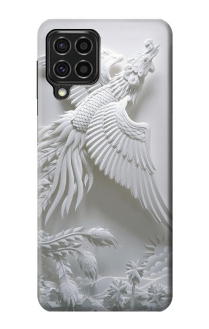 W0516 Phoenix Carving Hard Case and Leather Flip Case For Samsung Galaxy F62