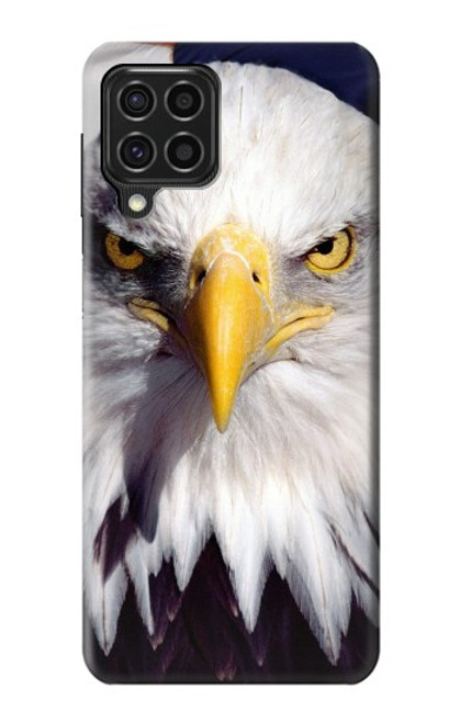 W0854 Eagle American Hard Case and Leather Flip Case For Samsung Galaxy F62