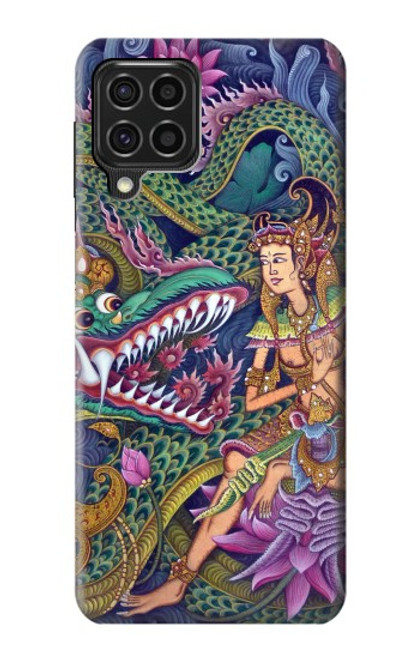 W1240 Bali Painting Hard Case and Leather Flip Case For Samsung Galaxy F62