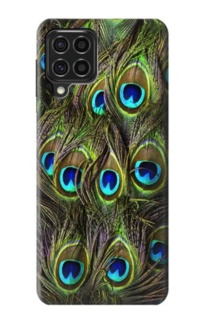 W1965 Peacock Feather Hard Case and Leather Flip Case For Samsung Galaxy F62