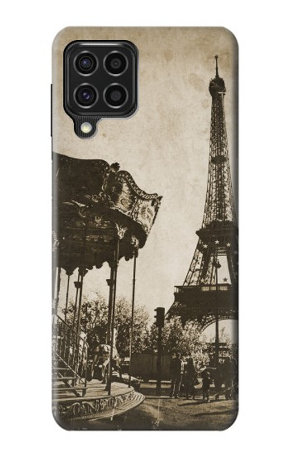 W2174 Eiffel Tower Vintage Paris Hard Case and Leather Flip Case For Samsung Galaxy F62