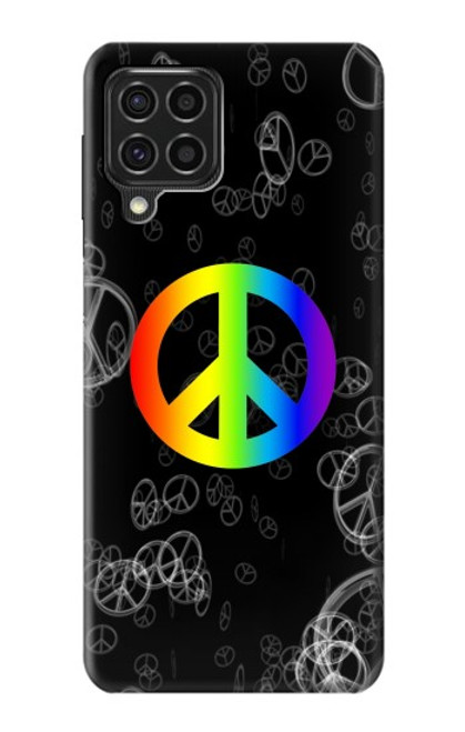 W2356 Peace Sign Hard Case and Leather Flip Case For Samsung Galaxy F62