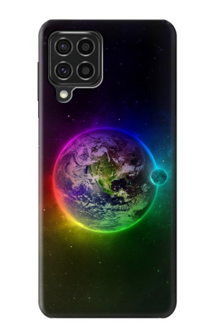 W2570 Colorful Planet Hard Case and Leather Flip Case For Samsung Galaxy F62