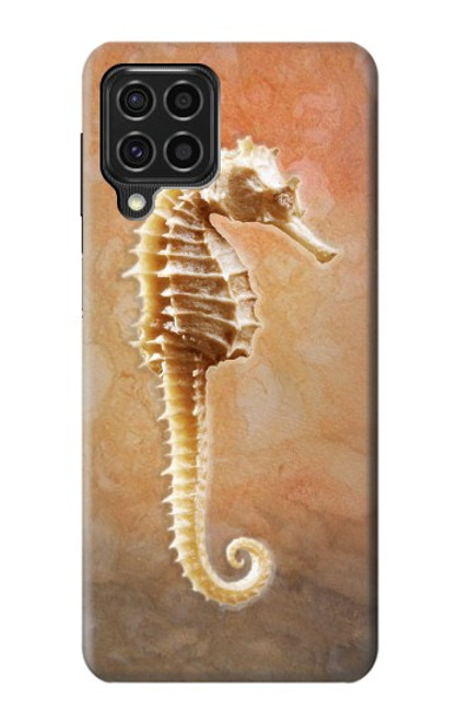 W2674 Seahorse Skeleton Fossil Hard Case and Leather Flip Case For Samsung Galaxy F62