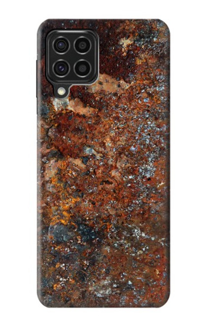 W2714 Rust Steel Texture Graphic Printed Hard Case and Leather Flip Case For Samsung Galaxy F62