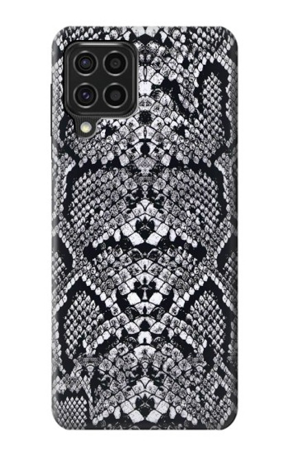 W2855 White Rattle Snake Skin Graphic Printed Hard Case and Leather Flip Case For Samsung Galaxy F62