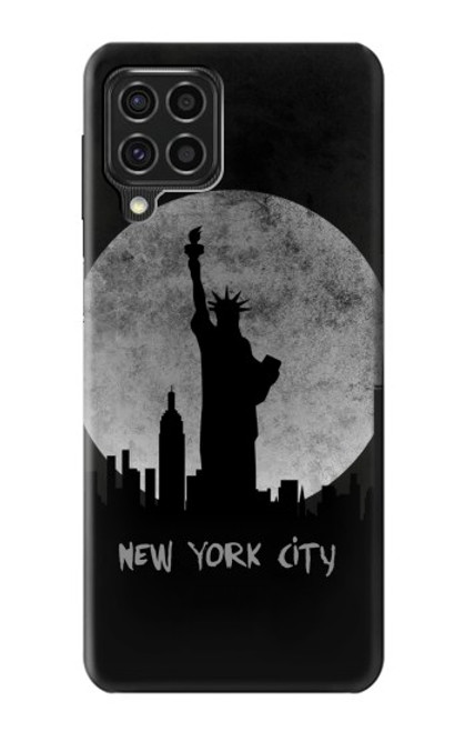 W3097 New York City Hard Case and Leather Flip Case For Samsung Galaxy F62