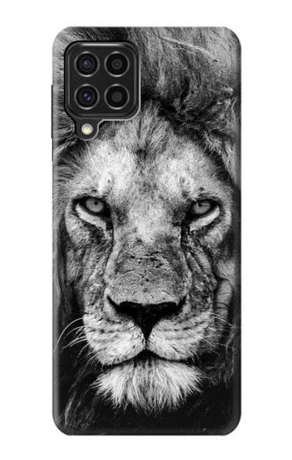 W3372 Lion Face Hard Case and Leather Flip Case For Samsung Galaxy F62