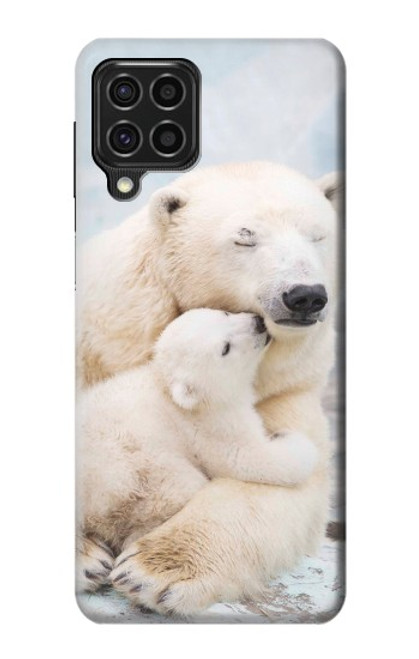 W3373 Polar Bear Hug Family Hard Case and Leather Flip Case For Samsung Galaxy F62