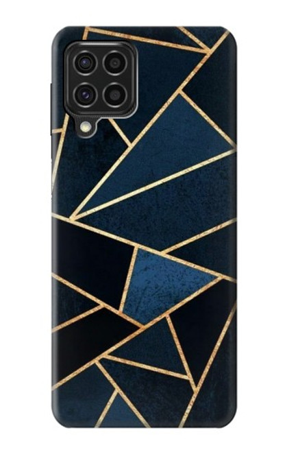 W3479 Navy Blue Graphic Art Hard Case and Leather Flip Case For Samsung Galaxy F62