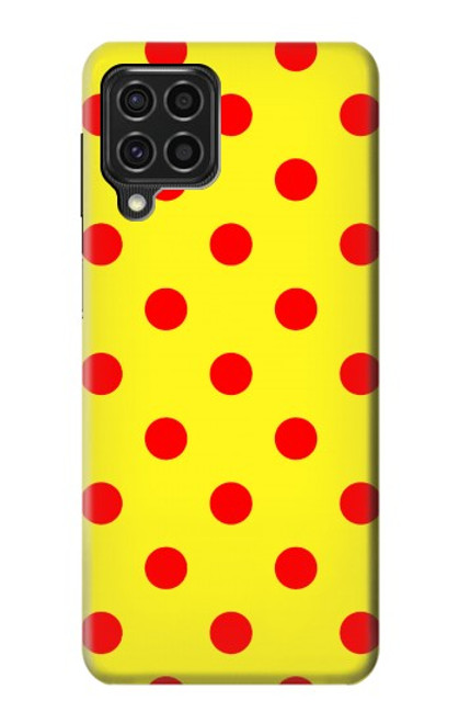 W3526 Red Spot Polka Dot Hard Case and Leather Flip Case For Samsung Galaxy F62