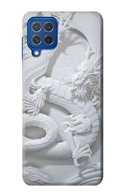 W0386 Dragon Carving Hard Case and Leather Flip Case For Samsung Galaxy M62