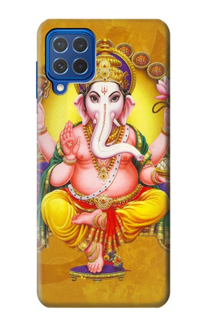 W0896 Lord Ganesh Hindu God Hard Case and Leather Flip Case For Samsung Galaxy M62