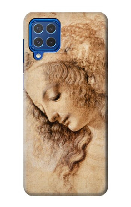 W1045 Leonardo da Vinci Woman's Head Hard Case and Leather Flip Case For Samsung Galaxy M62