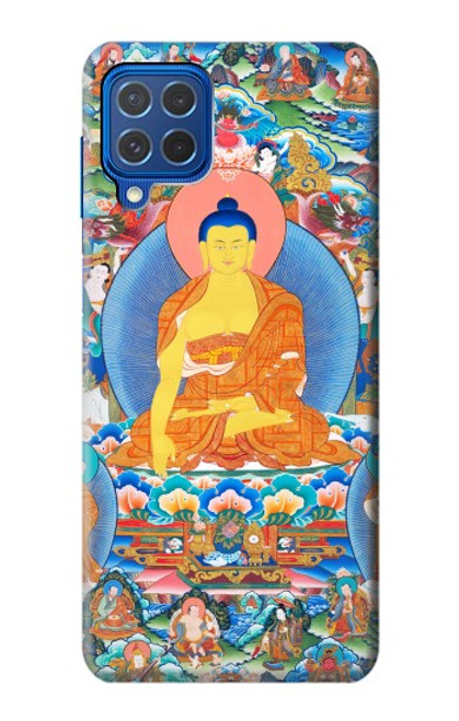 W1256 Buddha Paint Hard Case and Leather Flip Case For Samsung Galaxy M62