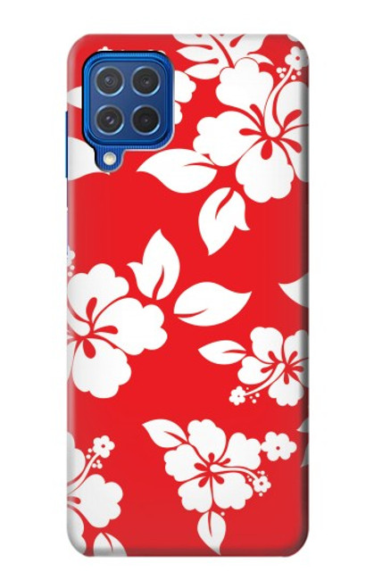 W1949 Hawaiian Hibiscus Pattern Hard Case and Leather Flip Case For Samsung Galaxy M62