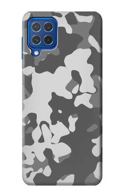 W2186 Gray Camo Camouflage Graphic Printed Hard Case and Leather Flip Case For Samsung Galaxy M62