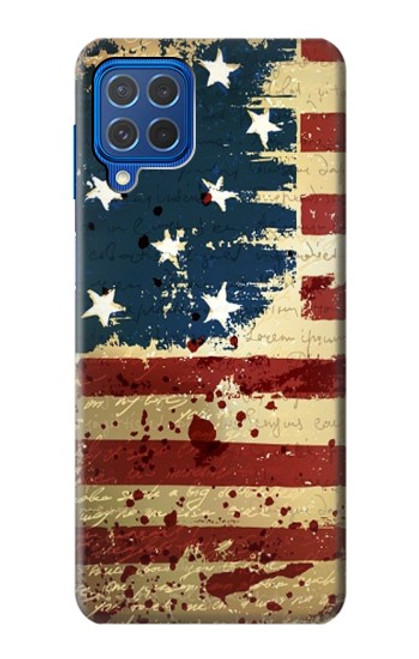 W2349 Old American Flag Hard Case and Leather Flip Case For Samsung Galaxy M62