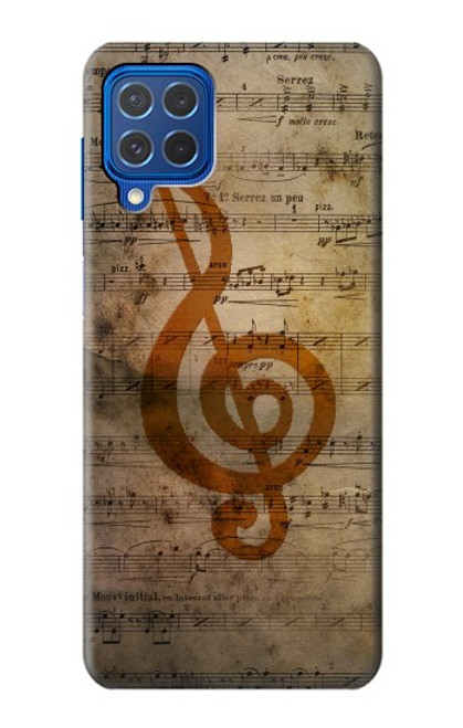 W2368 Sheet Music Notes Hard Case and Leather Flip Case For Samsung Galaxy M62