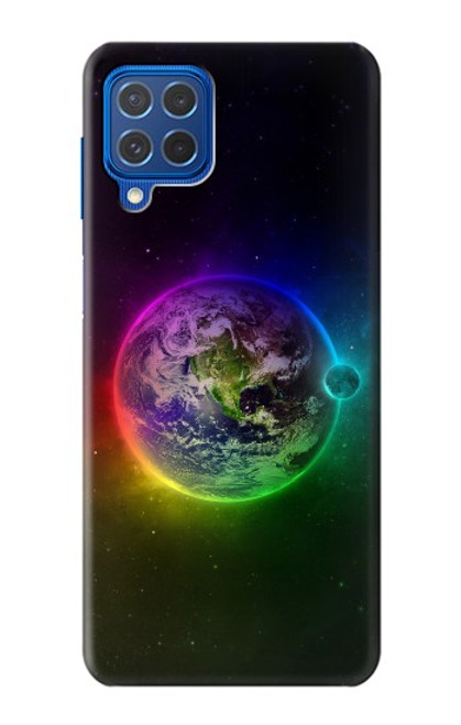 W2570 Colorful Planet Hard Case and Leather Flip Case For Samsung Galaxy M62