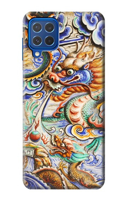 W2584 Traditional Chinese Dragon Art Hard Case and Leather Flip Case For Samsung Galaxy M62