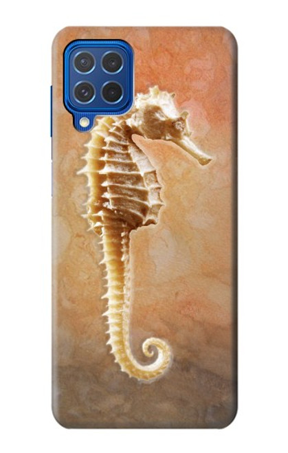 W2674 Seahorse Skeleton Fossil Hard Case and Leather Flip Case For Samsung Galaxy M62