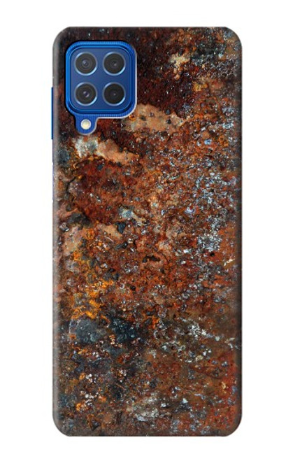 W2714 Rust Steel Texture Graphic Printed Hard Case and Leather Flip Case For Samsung Galaxy M62