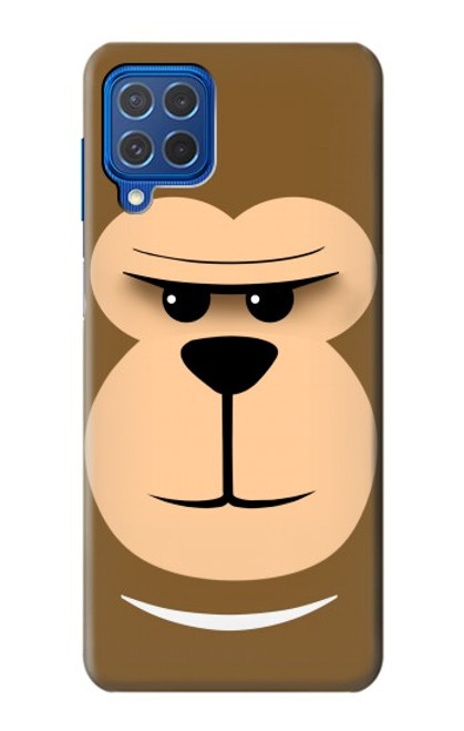 W2721 Cute Grumpy Monkey Cartoon Hard Case and Leather Flip Case For Samsung Galaxy M62