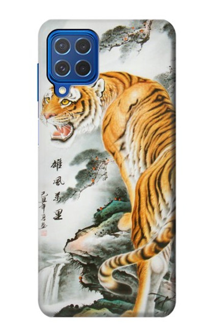 W2750 Oriental Chinese Tiger Painting Hard Case and Leather Flip Case For Samsung Galaxy M62